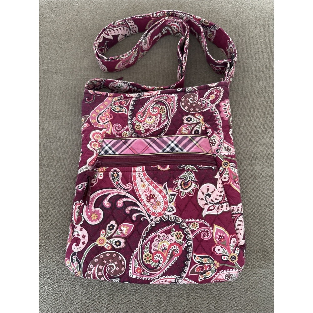 Vera Bradley Hipster Crossbody Bag Retired Very Berry Paisley Pattern (Lexi)